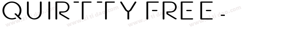 Quirtty FREE字体转换